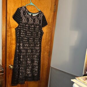 Alfani Black Lace Midi Dress